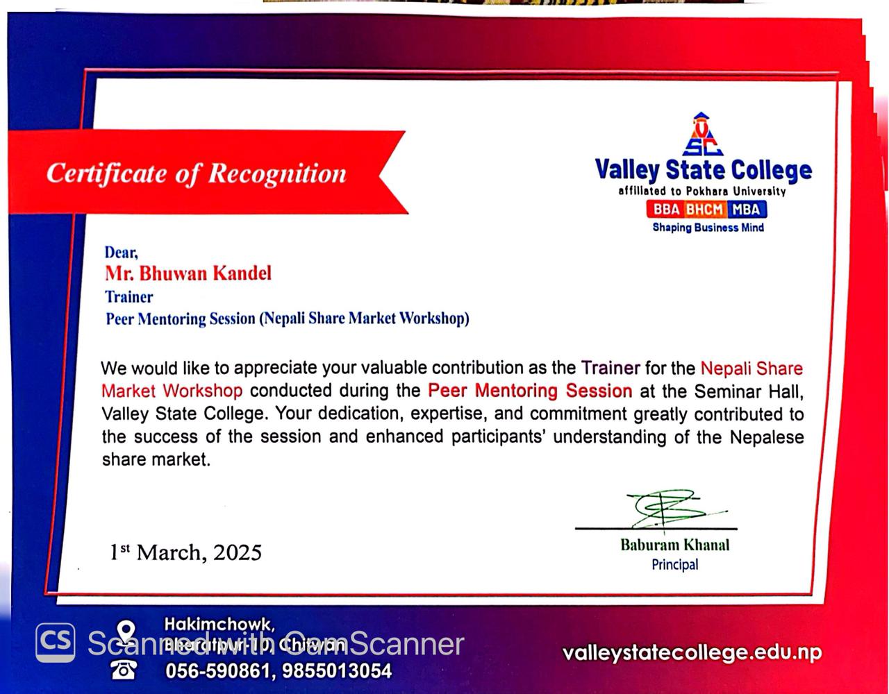 Peer mentoring trainer certificate